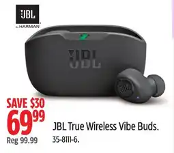 Canadian Tire JBL True Wireless Vibe Buds offer