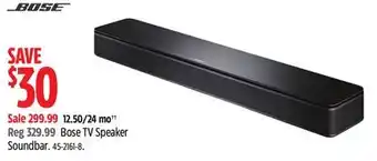 Canadian Tire Bose TV Speaker Soundbar offer