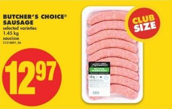 No Frills Butcher's Choice Sausage offer