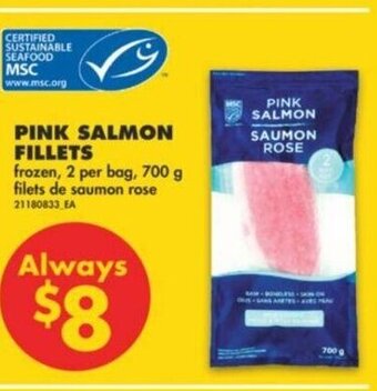 No Frills Pink Salmon Fillets offer
