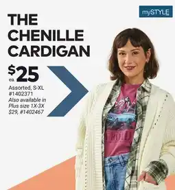 Giant Tiger THE CHENILLE CARDIGAN offer