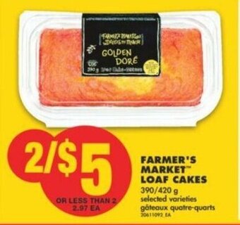 No Frills Farmer's Market Loaf Cakes offer