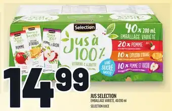 Metro JUS SELECTION | SELECTION JUICE offer