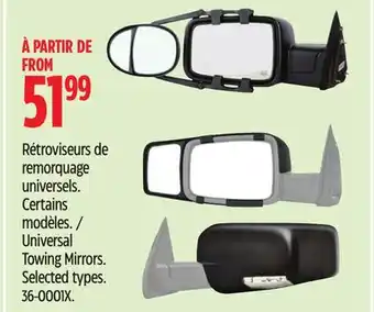 Canadian Tire Universal Towing Mirrors offer