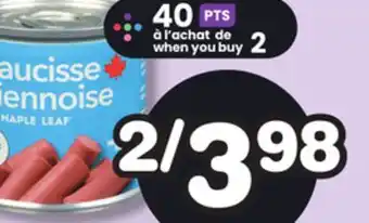 Marches Tradition MAPLE LEAF VIENNA SAUSAGE offer