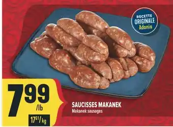 Marché Adonis SAUCISSES MAKANEK | MAKANEK SAUSAGES offer