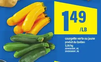 Maxi courgette verte ou jaune offer