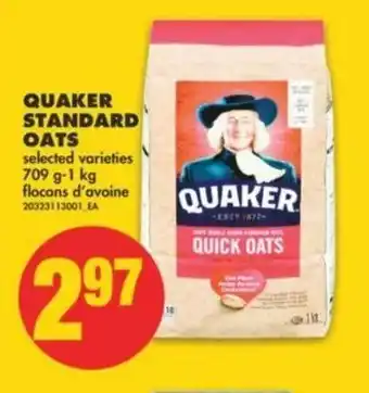 No Frills Quaker Standard Oats offer