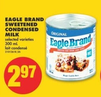 No Frills Eagle Brand Sweetened Condensed Milk offer