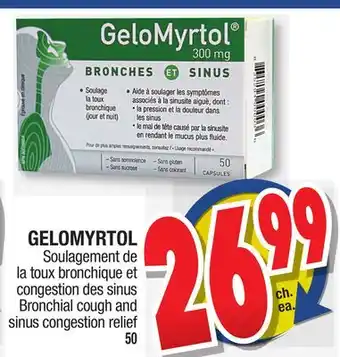 Jean Coutu GELOMYRTOL Bronchial cough and sinus congestion relief offer