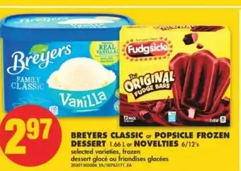No Frills Breyers Classic or Popsicle Frozen offer