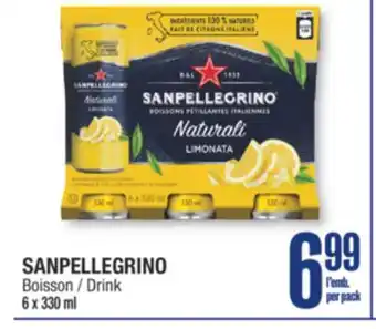 Jean Coutu SANPELLEGRINO Drink offer