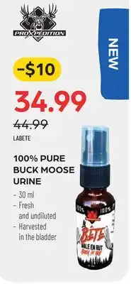 Pronature PROXPEDITION 100% PURE BUCK MOOSE URINE offer
