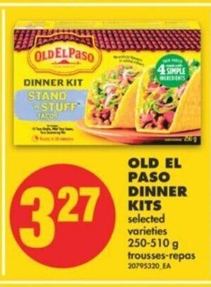 No Frills Old El Paso Dinner Kits offer