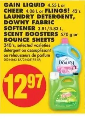 No Frills Laundry Detergent Downy Fabric offer