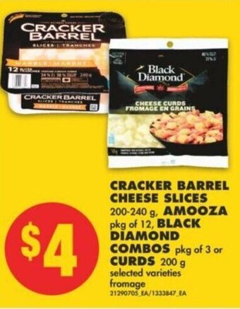 No Frills Cracker Barrel Cheese Slices offer