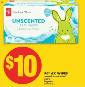 No Frills 6X Wipes offer
