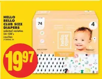 No Frills Hello Bello Club Size Diapers offer