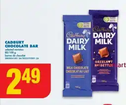No Frills Cadbury chocolate bar offer