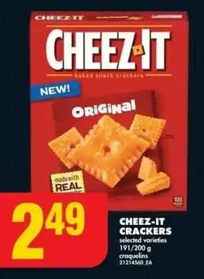 No Frills Cheez-it crackers offer