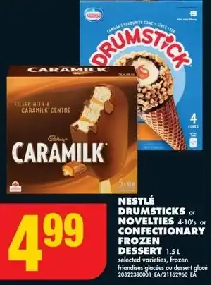 No Frills Nestlé drumsticks or novelties offer