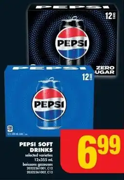 No Frills Pepsi soft drinks offer