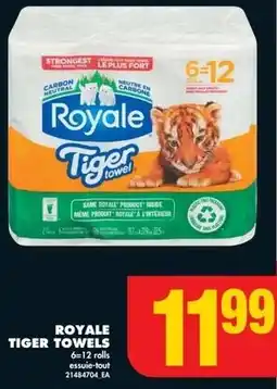 No Frills ROYALE TIGER TOWELS offer