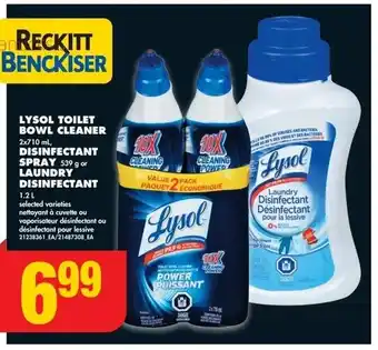 No Frills Lysol toilet bowl cleaner offer