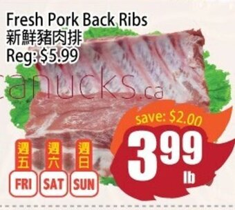 Field Fresh Supermarket Fresh Pork Back Ribs offer