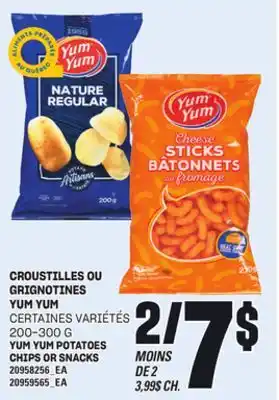 Provigo CROUSTILLES OU GRIGNOTINES YUM YUM, 200-300 G offer