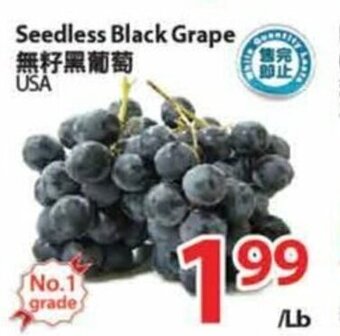 T&T Supermarket Seedless Black Grape offer