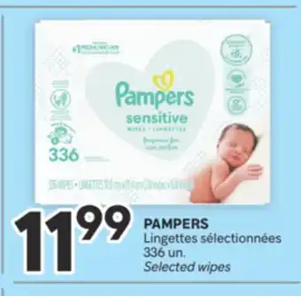 Brunet PAMPERS Lingettes sélectionnées offer