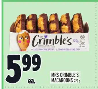 Metro MRS CRIMBLE'S MACAROONS offer