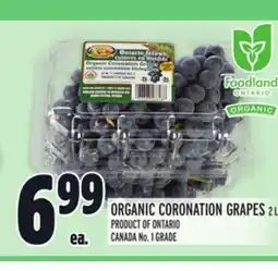 Metro ORGANIC CORONATION GRAPES offer