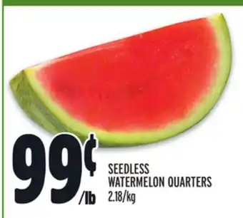 Metro SEEDLESS WATERMELON QUARTERS offer