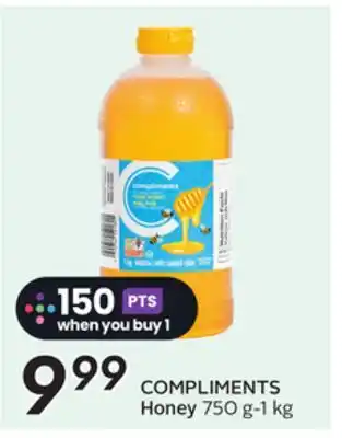 Sobeys COMPLIMENTS Honey offer