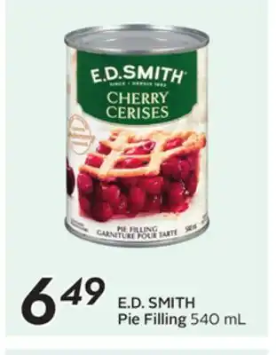 Sobeys E. D. SMITH Pie Filling offer