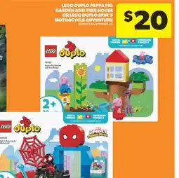 Real Canadian Superstore LEGO DUPLO PEPPA PIG GARDEN AND TREE HOUSE OR LEGO DUPLO SPIN'S MOTORCYCLE ADVENTURE offer