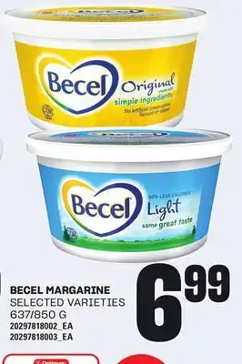 Loblaws BECEL MARGARINE, 637/850 G offer