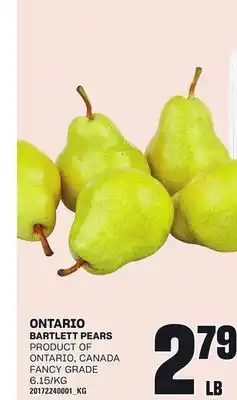 Loblaws BARTLETT PEARS offer