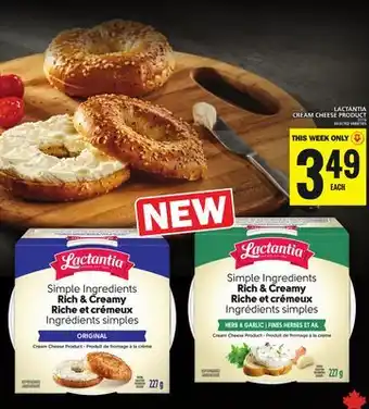 Food Basics LACTANTIA CREAM CHEESE PRODUCT offer