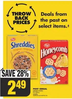 No Frills POST CEREAL, 311-525 g offer