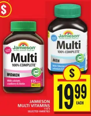 Food Basics JAMIESON MULTI VITAMINS offer