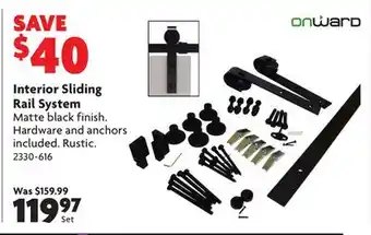 Home Hardware Interior Sliding Rail System offer