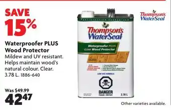 Home Hardware Waterproofer PLUS Wood Protector offer