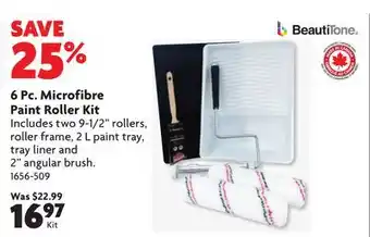 Home Hardware 6 Pc. Microfibre Paint Roller Kit offer