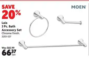 Home Hardware Laia 3 Pc. Bath Accessory Set offer