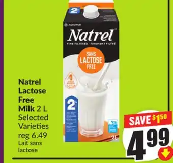 Chalo FreshCo Natrel Lactose Free Milk 2 L Selected Varieties offer