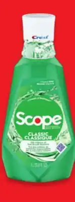 Walmart Crest Scope Classic Mouthwash 1 L offer