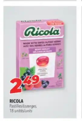 Familiprix RICOLA Lozenges 18 units offer